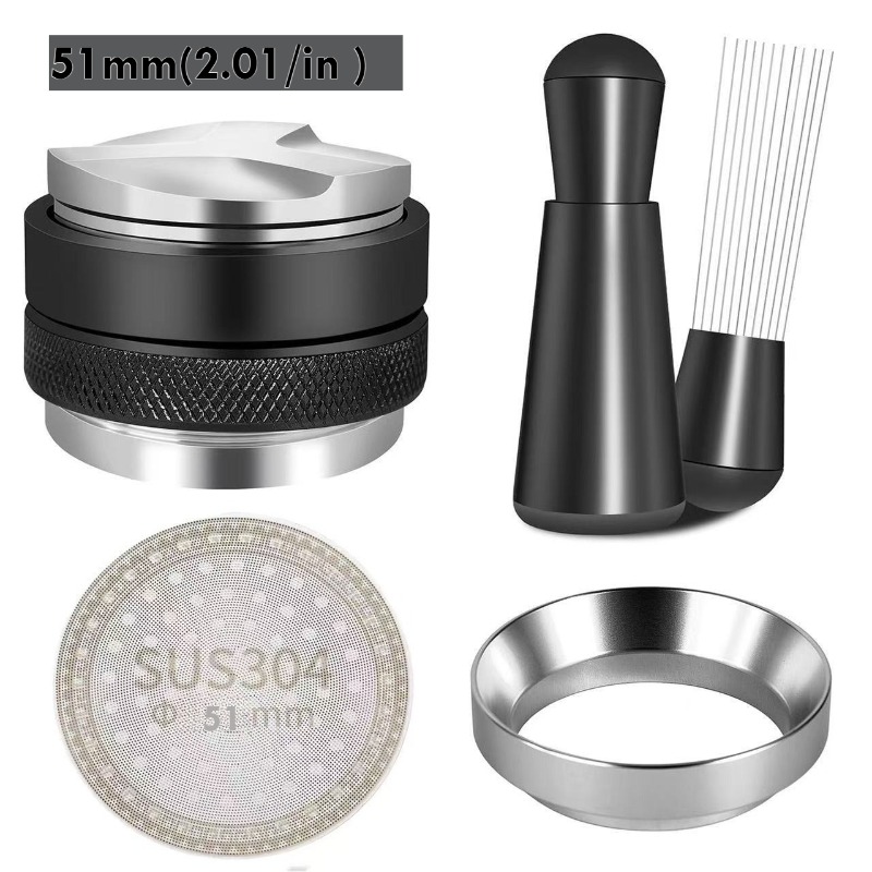 Espresso Tamper Set - 51/53/58mm 5pcs Espresso Set - Leveler