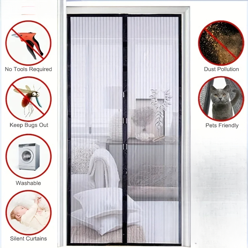 Magnetic Self-Closing Mosquito - огляд і ціна Puck Screen Mesh