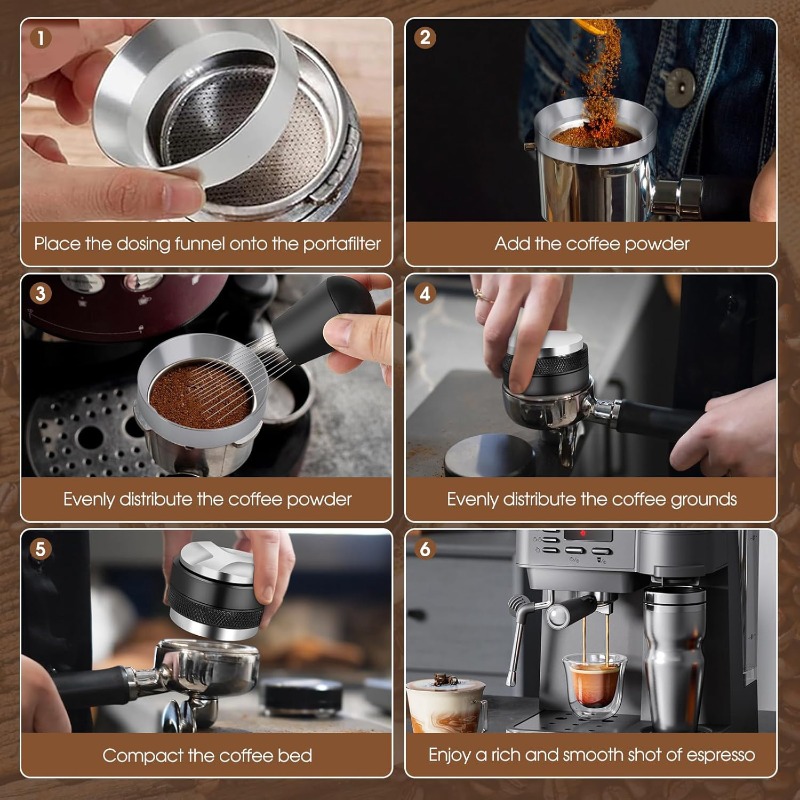 51/53/58mm 5pcs Espresso Set - - огляд і ціна Espresso Tamper Set