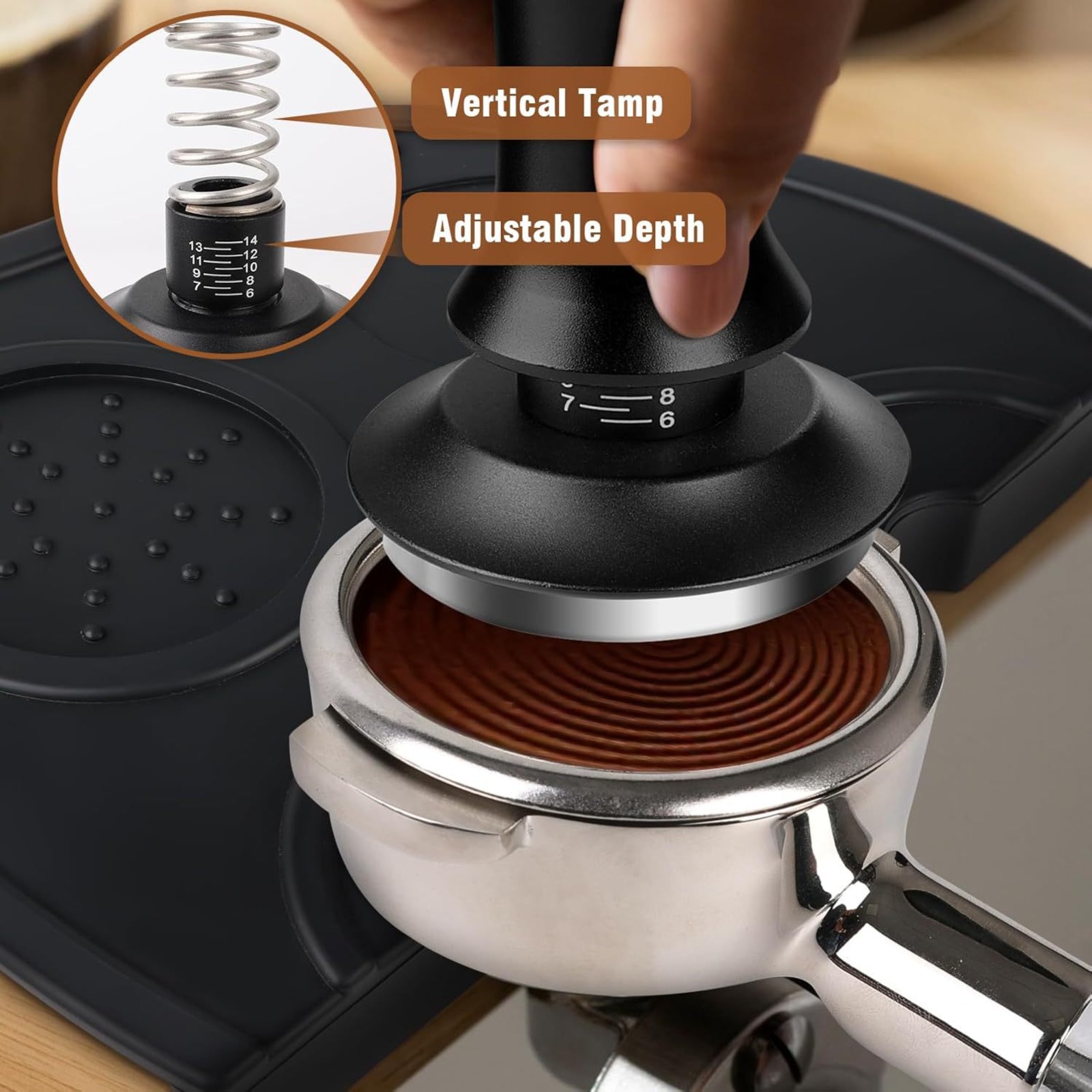 51mm Coffee Tamper Set 22PCS E - огляд і ціна Espresso Tamper Set